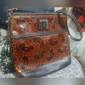 Dooney & Bourke Brown Leather Crossbody Bag